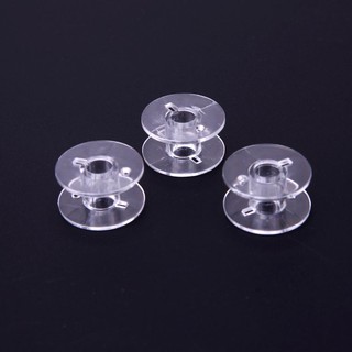 50pcs Universal Plastic Transparent Empty Bobbins Spool for Sewing Machine