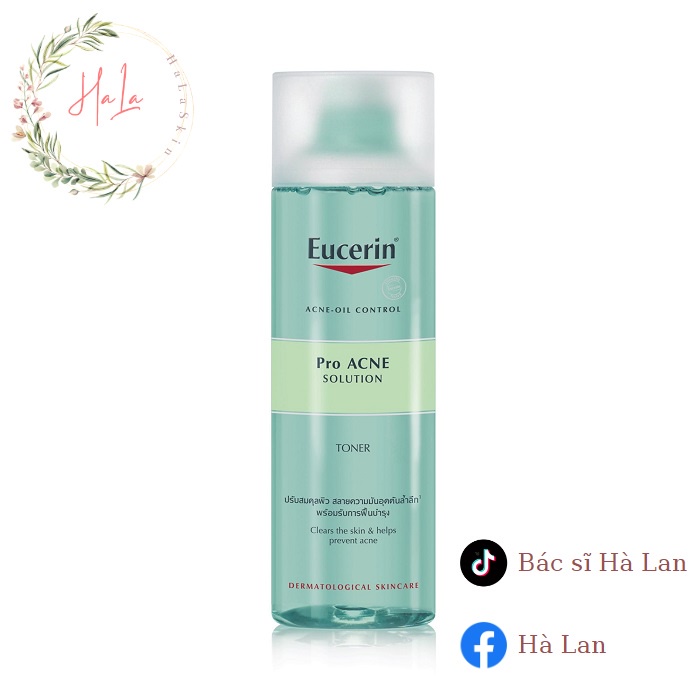 Nước Hoa Hồng Eucerin Pro ACNE Solution Toner Cân Bằng Cho Da Dầu Mụn
