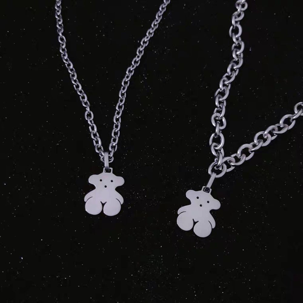 vòng cổ Hợp Kim Mặt Hình Gấu Xinh Xắn Cho Nữ