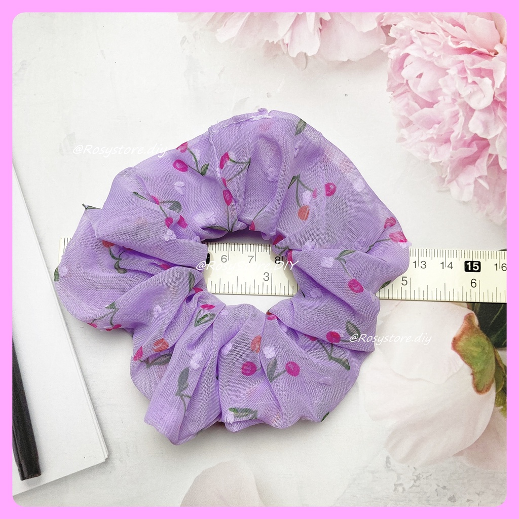 [Ảnh thật]CỘT TÓC VẢI SCRUNCHIES VOAN LỤA QUẢ CHERRY BI TIỂU THƯ - PHONG CÁCH ULZZANG PHỤ KIỆN THỜI TRANG NỮ GIÁ RẺ ĐẸP