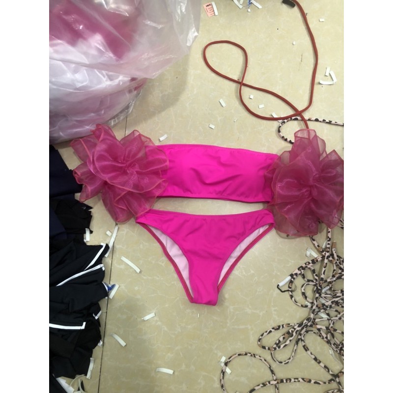 bikini hai mảnh tay bồng -đen , vàng trắng da( hàng có sẵn ) | BigBuy360 - bigbuy360.vn