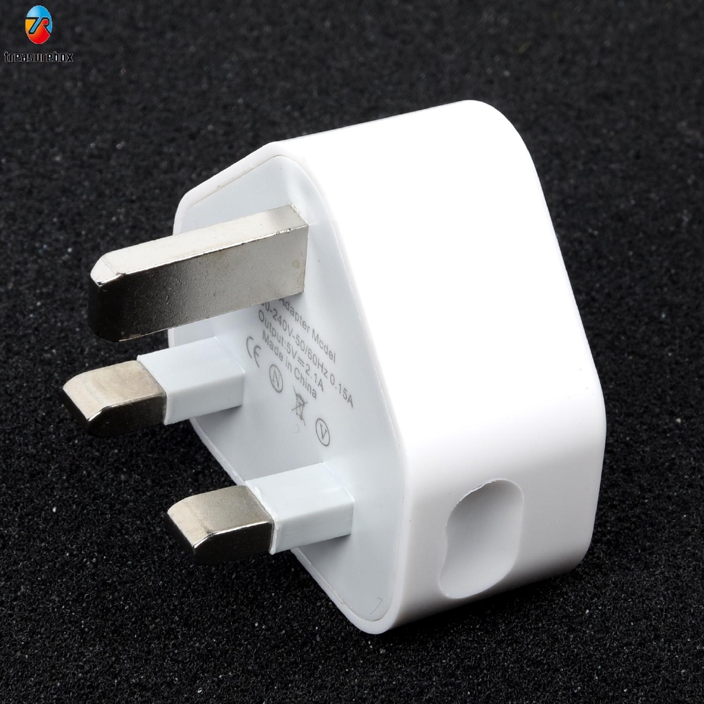 Ổ Cắm Sạc Nhanh 2 Cổng Usb 5v / 2.1a