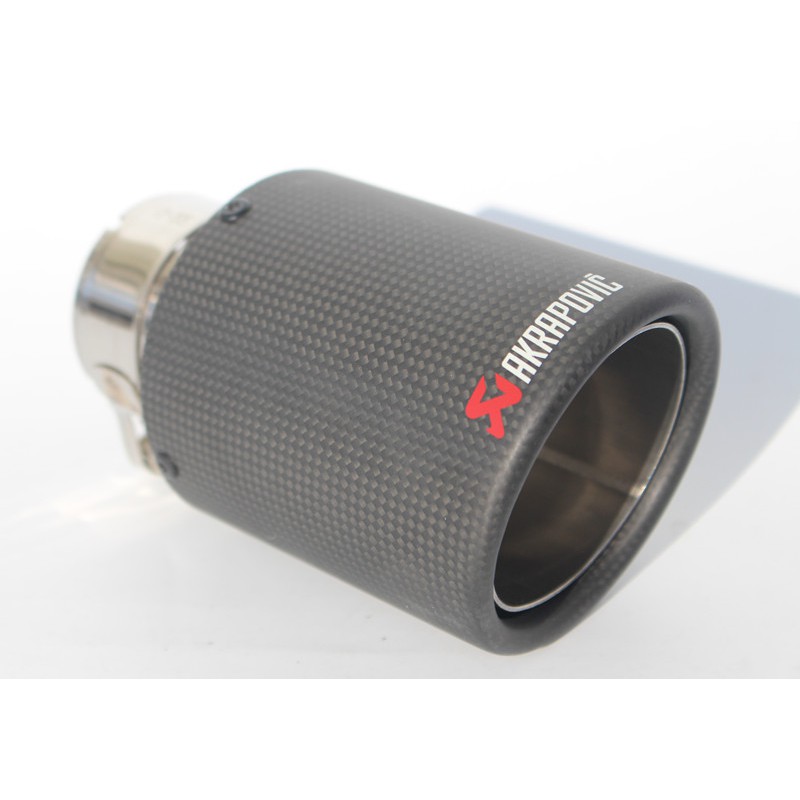 Akrapovic dry carbon fiber exhaust tip / muffler universal car exhaust muffler mẹo