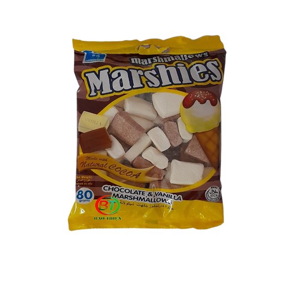 (3 vị) Kẹo xốp bông gòn Marshmallows Marshies gói 80g