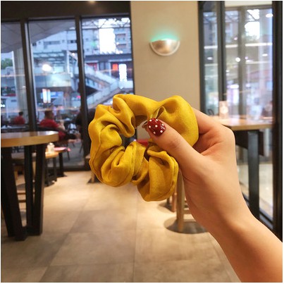 Scrunchies ,Dây buộc tóc, Cột tóc Vải Trơn Nhiều Màu