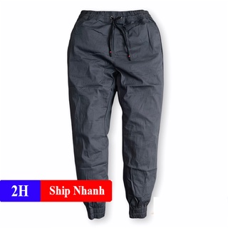 Quần jogger kaki nam nữ màu xám cao cấp