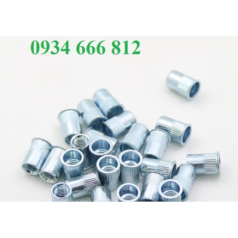 Ốc tán rút chân nhỏ M3,M4, M5,M6,M8 thép mạ