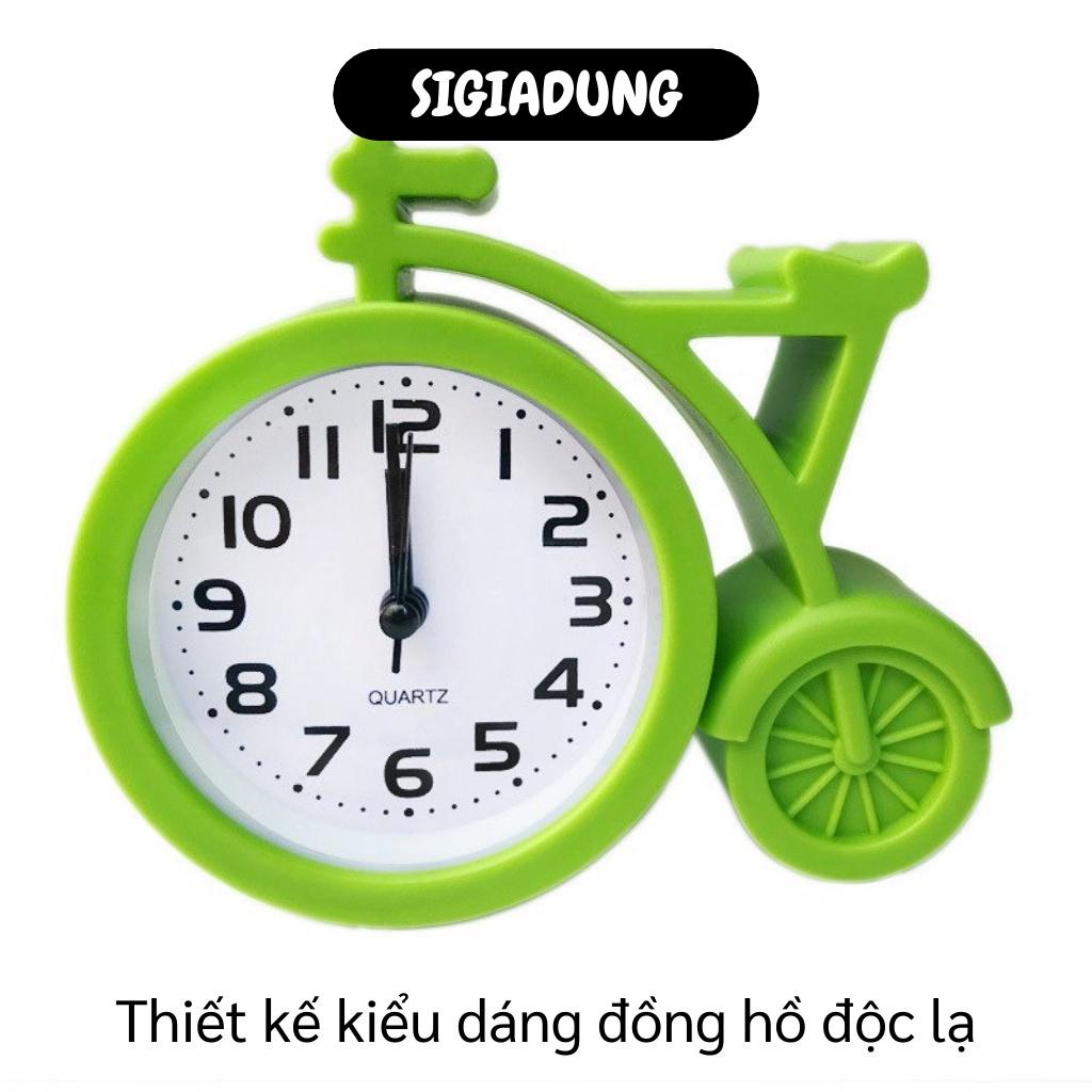 [SGD] Đồng Hồ Để Bàn - Đồng Hồ Báo Thức Hình Chiếc Xe Đạp Trang Trí Bàn Làm Việc 7629
