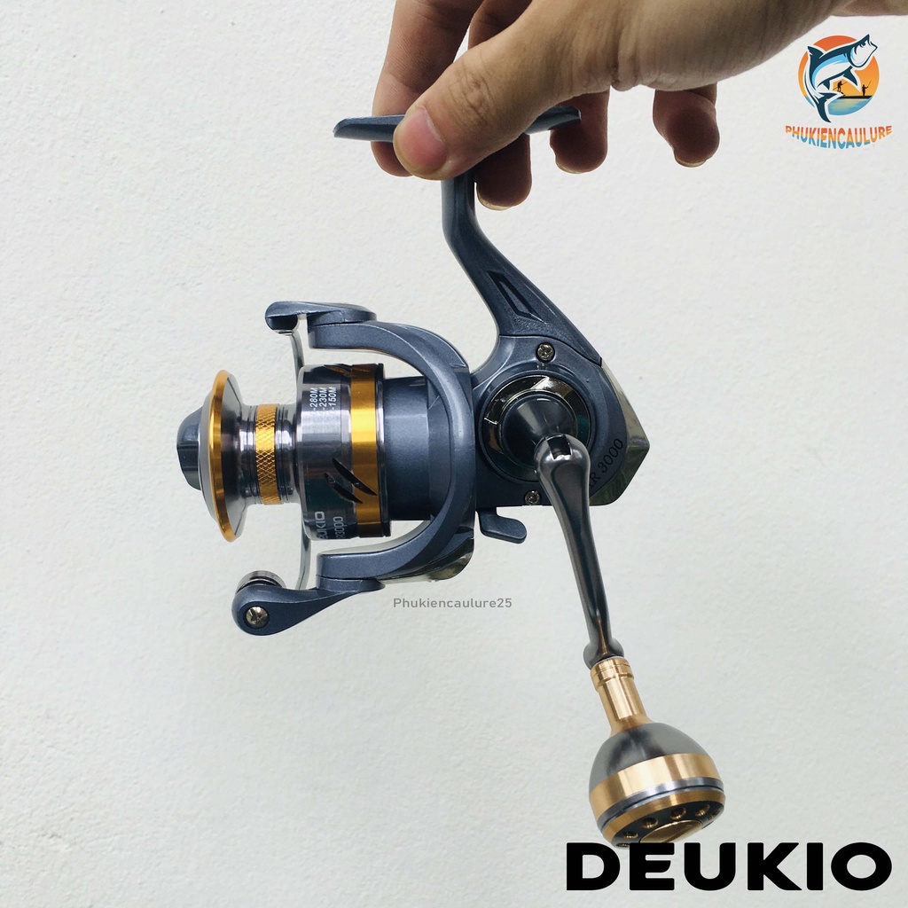 Máy câu cá DEUKIO AR chính hãng siêu khỏe,tay quay hợp kim phukiencaulure25
