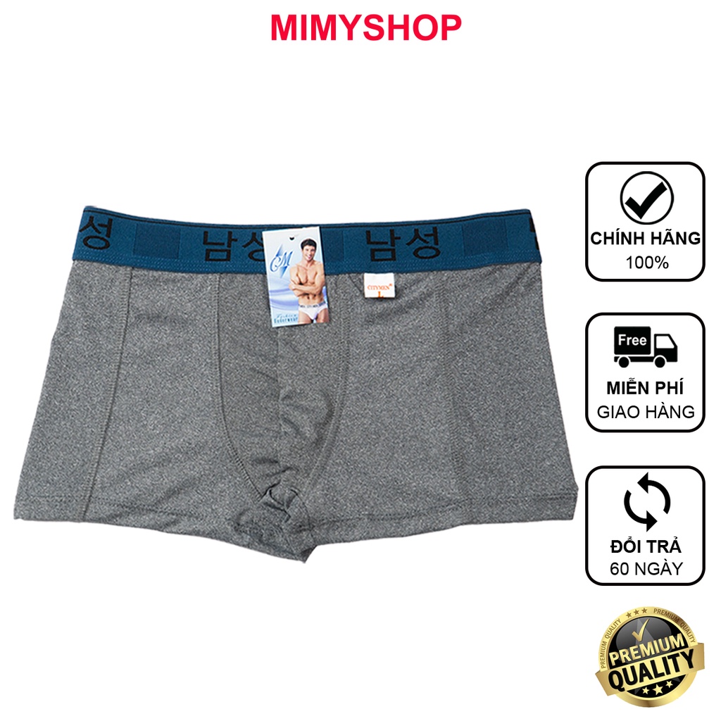 Quần lót đùi nam thun lạnh CITYMEN lưng Hàn Quốc 4 chiều cao cấp mềm mại, quần sịp nam boxer co dãn thấm hút tốt