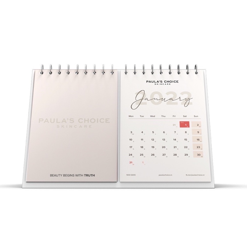 [HB GIFT] Lịch để bàn Paula’s Choice phiên bản đặc biệt năm 2022