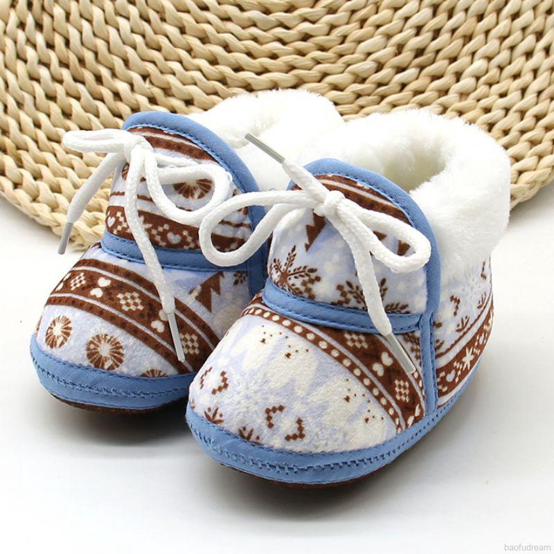 Giày cotton đế mềm giữ ấm thiết kế xinh xắn dễ thương thời trang mùa đông cho trẻ tập đi