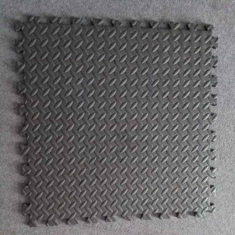 thảm xốp đen xám vân khế 60×60×1,2cm