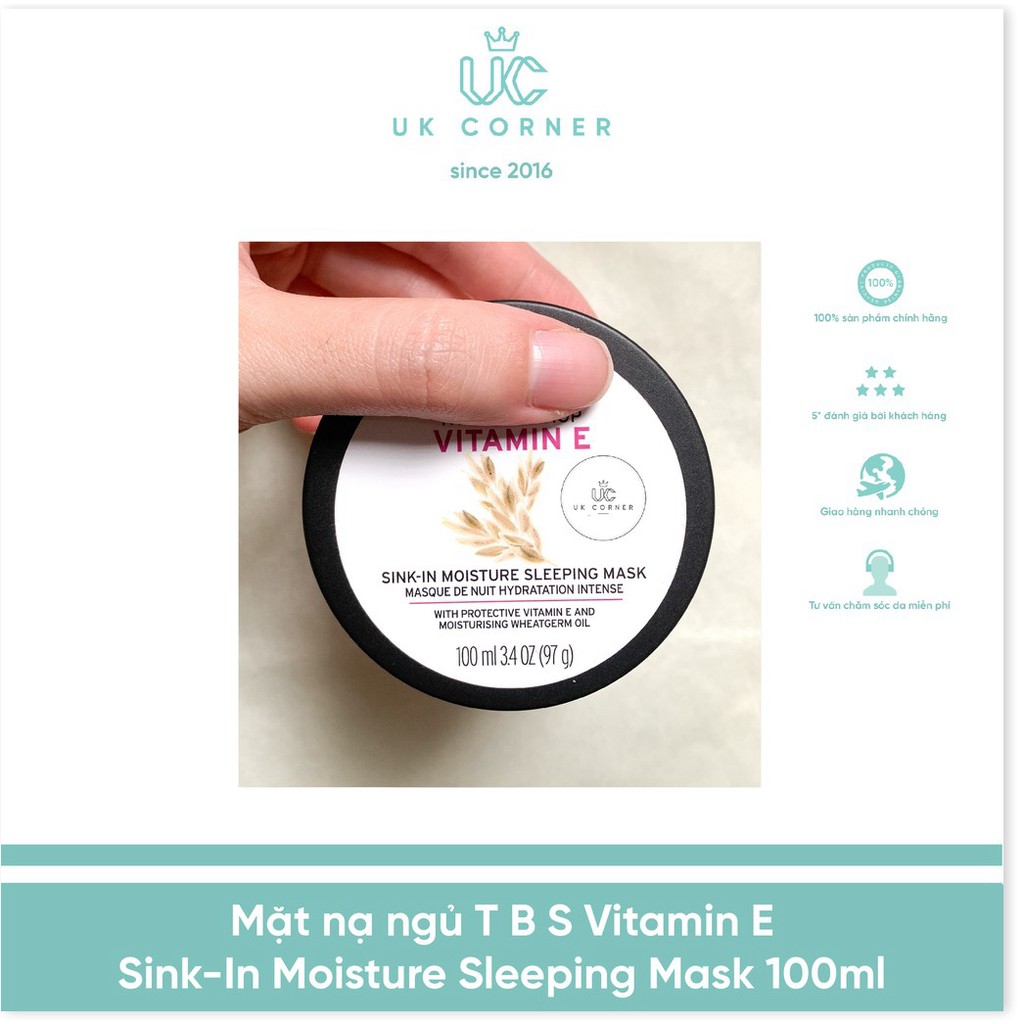 [Mã giảm giá] Mặt nạ ngủ The Body Shop Vitamin E Sink-in Moisture Sleeping Mask 100ml