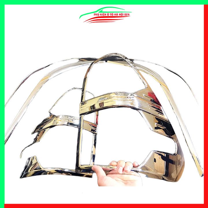 Ốp viền đèn pha hậu mạ crom Hilux Revo 2016-2020 chống trầy trang trí bảo vệ xe