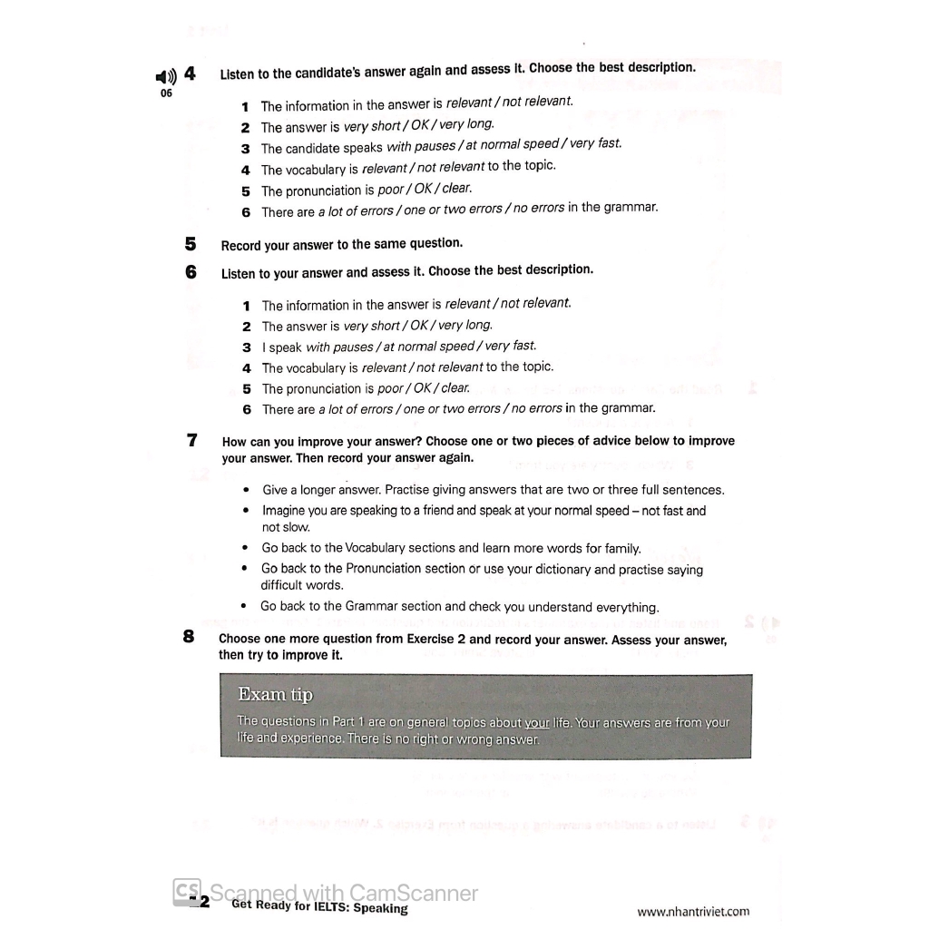 Sách - Collins Get Ready For Ielts Speaking - Pre-Intermediate A2+