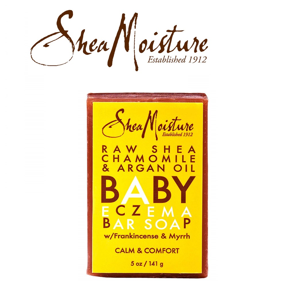 Shea Moisture xà phòng chăm sóc da cho bé yêu Raw Shea Chamomile Argan Oil Baby Eczema Bar Soap - 141g