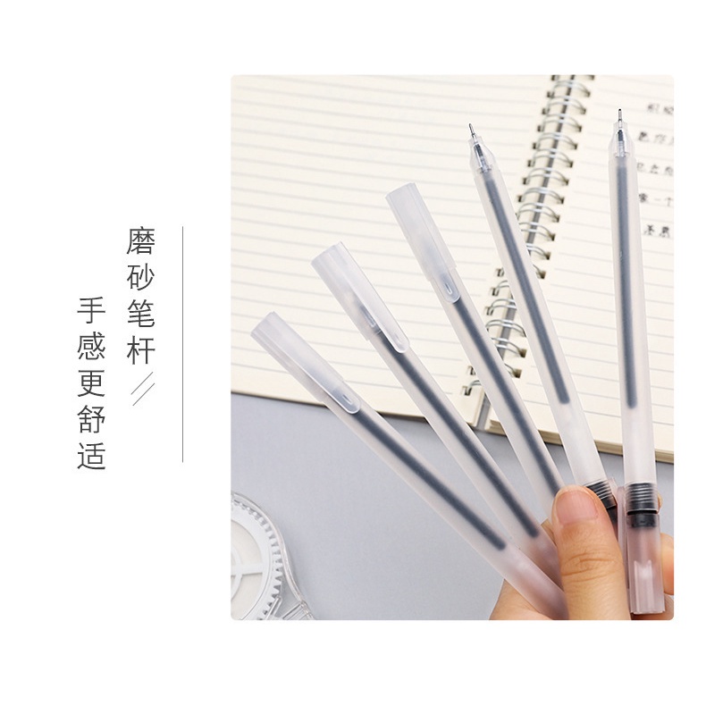 Bút Bi Mực Đen 0.5mm Dung Tích Lớn Mượt Mà Nhanh Khô