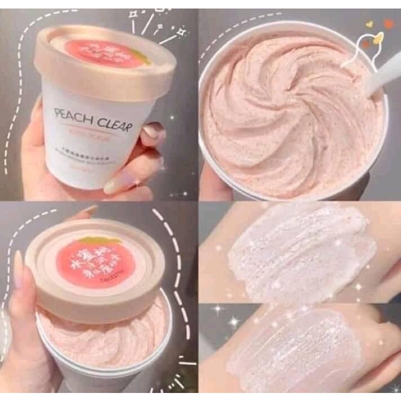 Tẩy da chết Đào heyxi peach clear 200gam