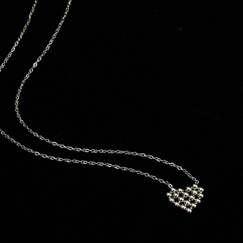 Dây Chuyền Trái Tim Titan Ko Đen TT 3020