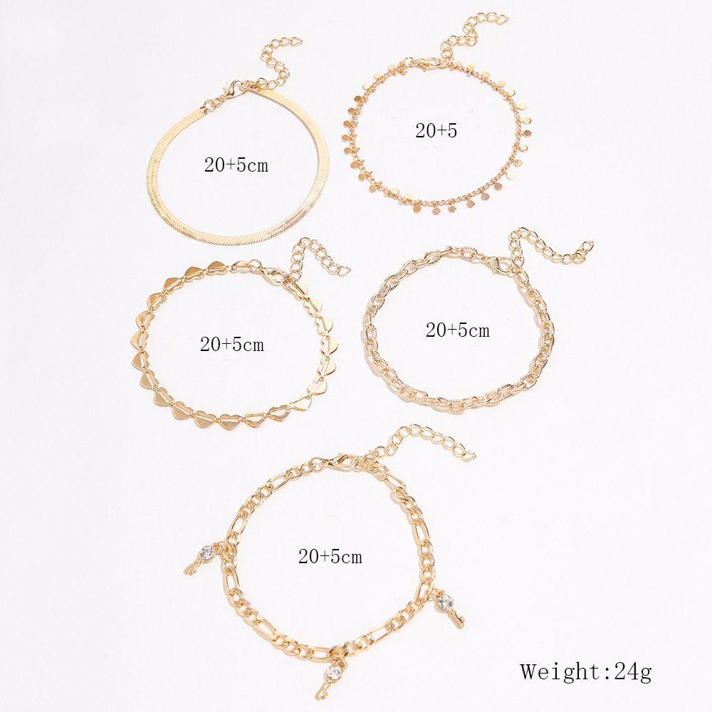 Lắc Chân Nhiều Lớp Họa Tiết Hoa Và Bướm Phong Cách Bohemia Dễ Thương WMES15H