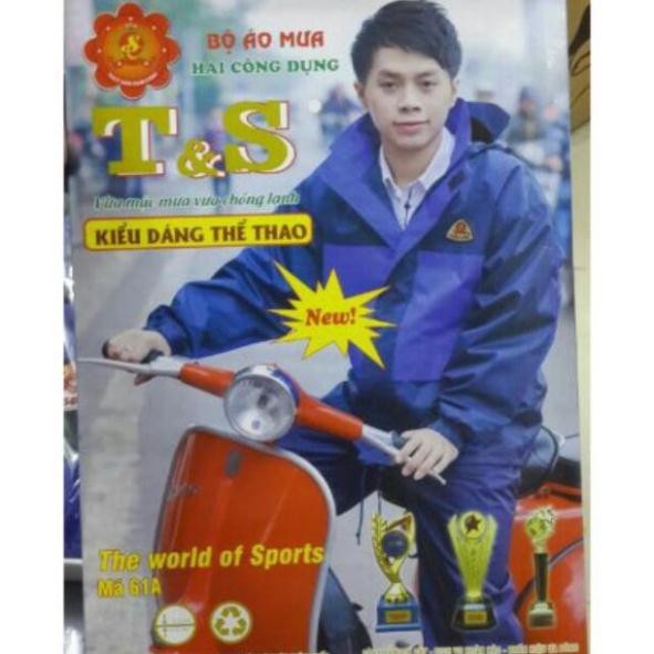 BỘ ÁO MƯA 2 CÔNG DỤNG THỦY SƠN HÀNG SỊN