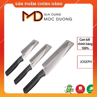 [GIÁ SỈ] Bộ dao JOSEPH JOSEPH 100860 3 món, chất liệu thép không gỉ sáng bóng, nhập Đức, BH 12 tháng
