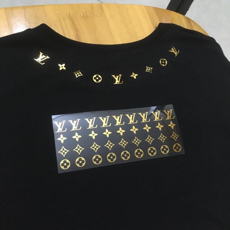 Sticker decal phản quang 7 màu lv , Mạ Vàng ép nhiệt LV - Sticker LV phản quang