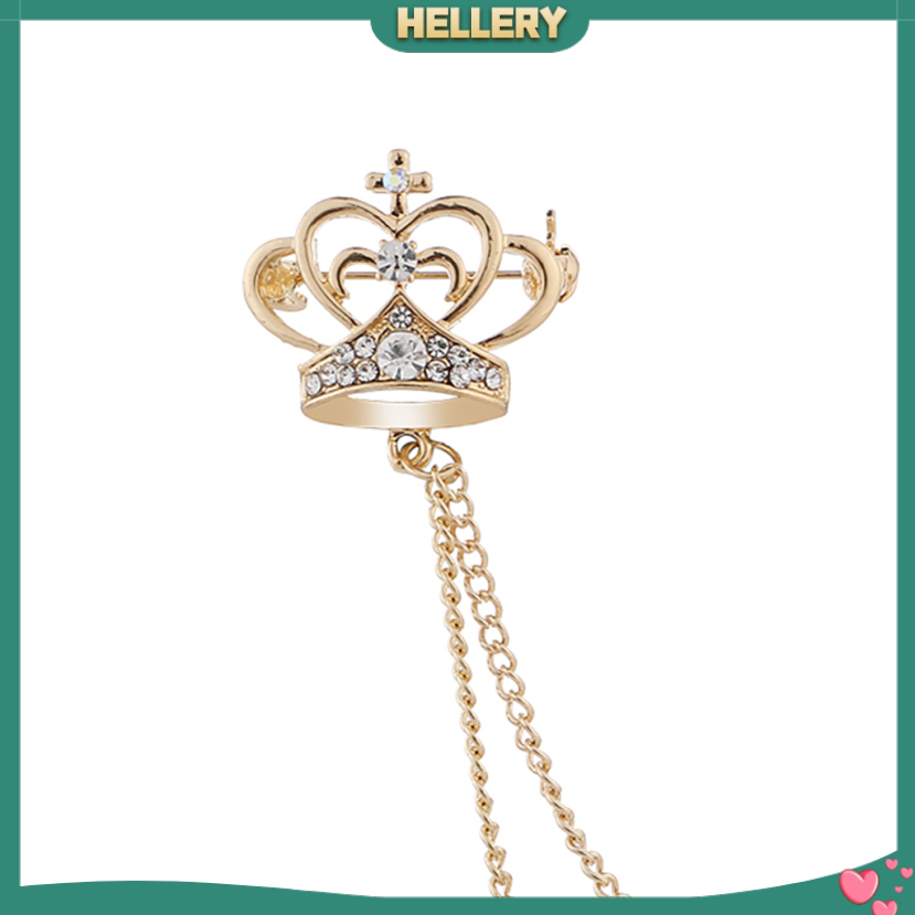 Cài Áo Hình Vương Miện Đính Đá Thời Trang Cho Nam