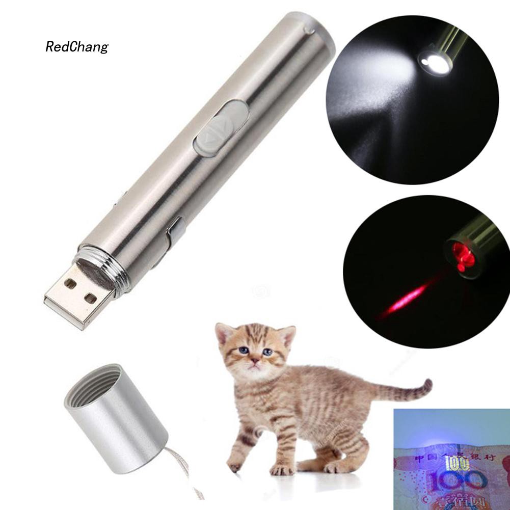 Đèn pin LED mini rdcg _ 3 trong 1 đa năng tiện dụng kèm dây cáp sạc USB