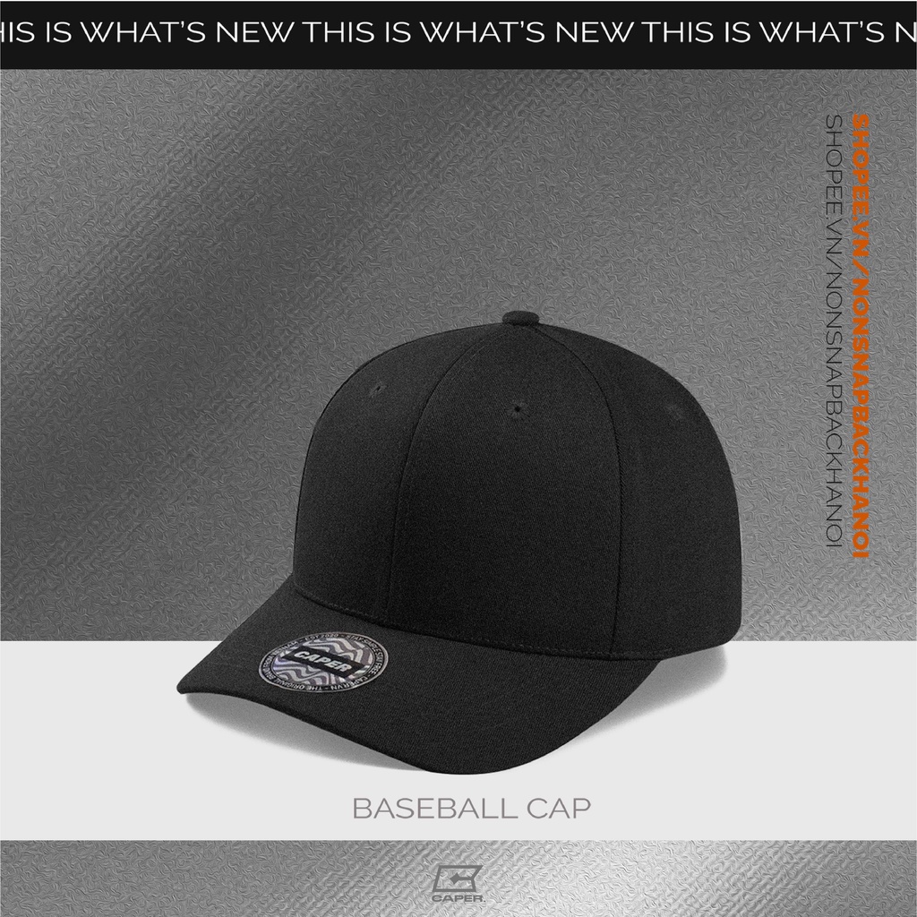 Mũ nón lưỡi trai form đứng trơn năng động