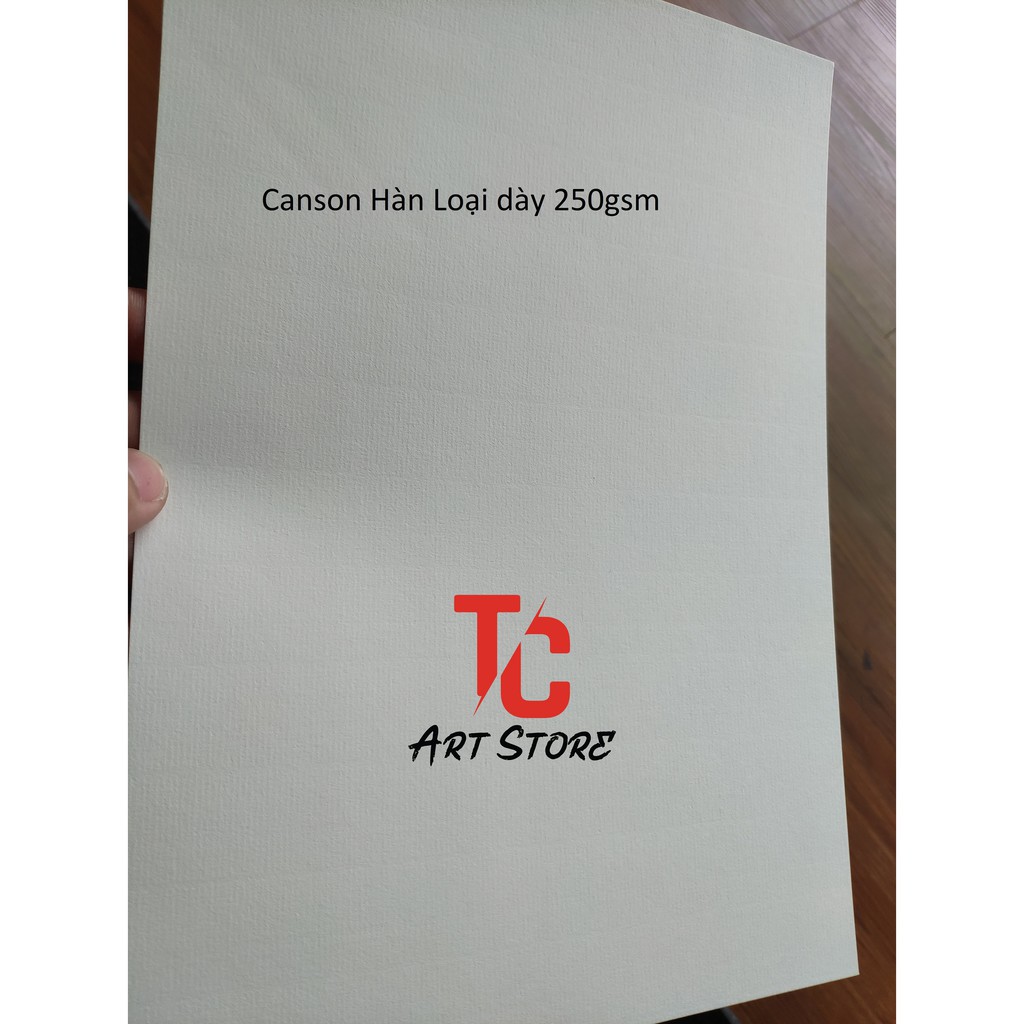 Tc art store giấy canson ý, canson hàn truyền thống khổ a3, a4, a5 loại - ảnh sản phẩm 3
