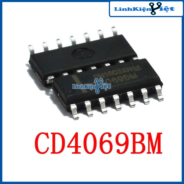 IC chức năng CD4069BE DIP14, CD4069BM SOP14