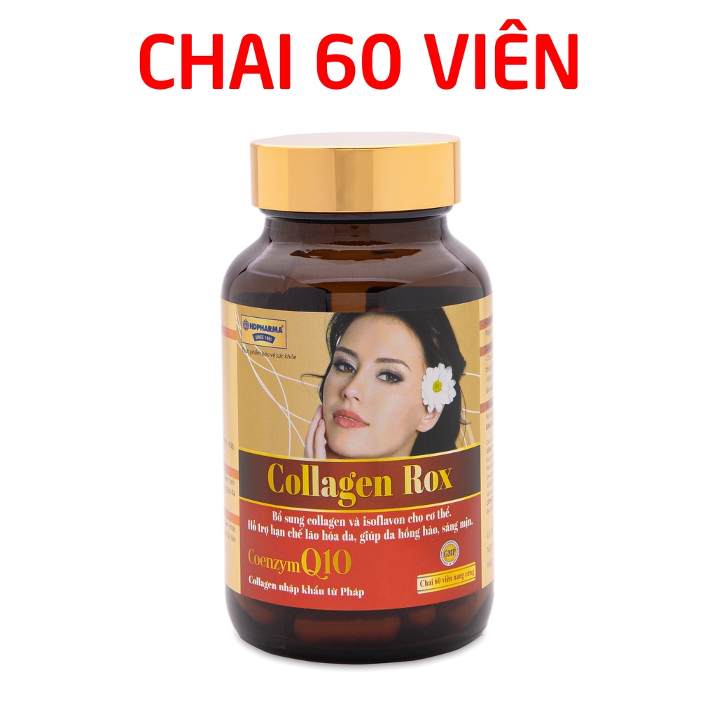 Viên uống đẹp da Collagen Rox bổ sung vitamin E C tăng nội tiết tố nữ - 60 viên