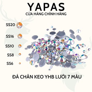 Đá đính móng chân keo YHB siêu sáng màu 07 Màu 500 viên size 2mm - 5mm
