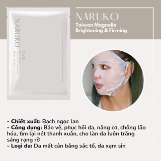 Mặt Nạ Giấy NARUKO Bản Đài / Miếng Lẻ