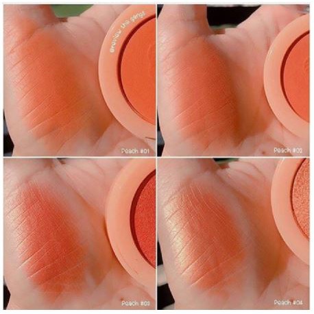 Phấn Má hồng trái đào 4 màu Kiss Beauty Blusher - Tặng cọ | BigBuy360 - bigbuy360.vn