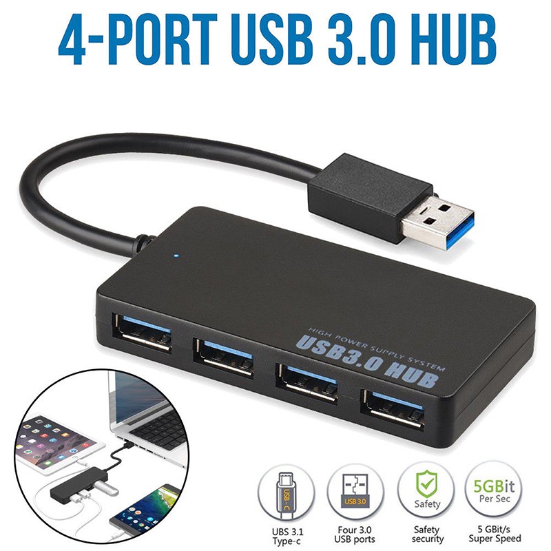 Bộ Chia 4 Cổng Usb 3.0 Tốc Độ Cao