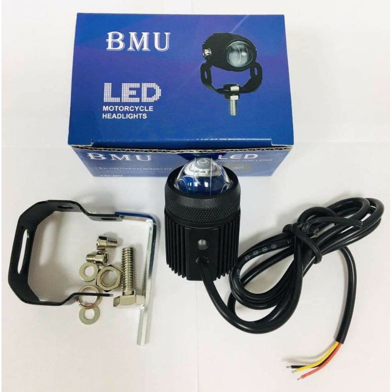 Đèn trợ sáng bi cầu mini A1 siêu sáng , tặng kèm công tắc và demi 7 màu