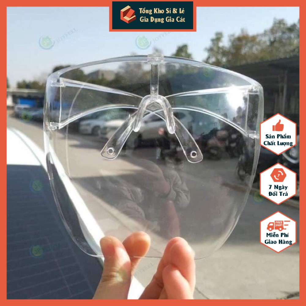 Kính chống giọt bắn phòng dịch FACE SHIELD trong suốt an toàn không mờ, kính chắn giọt bắn trẻ em,người lớn,giảm độc hại