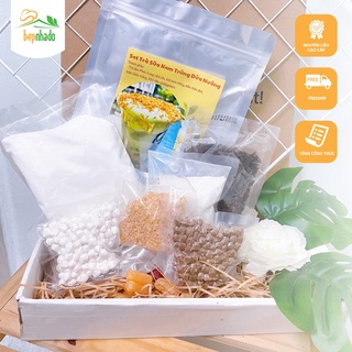 Set Trà Sữa Kem Trứng Dừa Nướng Nhà Đô 15-20 Ly Trà Sữa Gạo Rang, Trà Sữa Kem Trứng Tự Pha