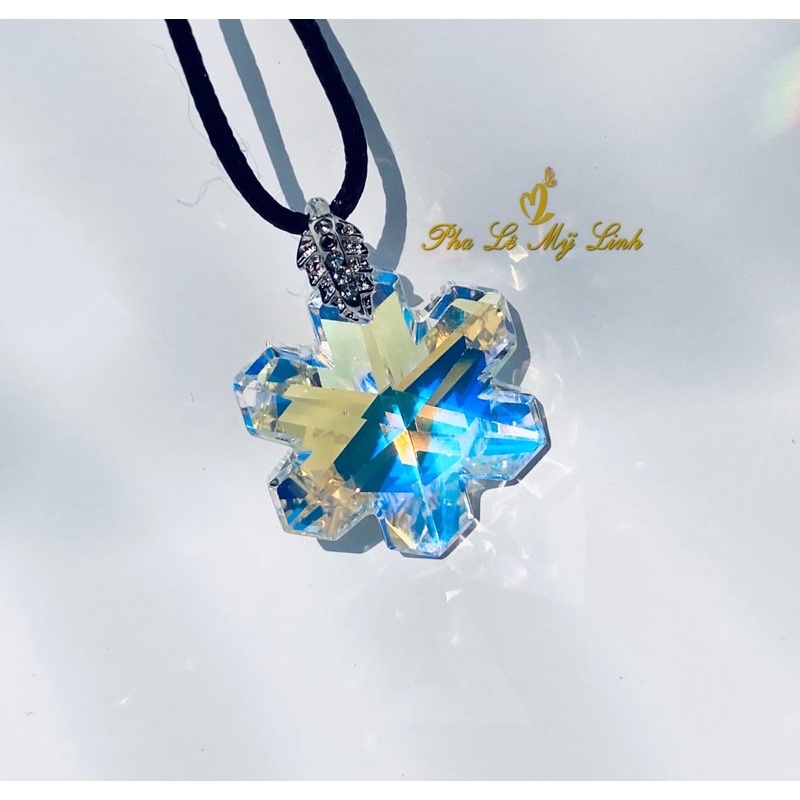 Mặt dây pha lê Swarovski hoa tuyết