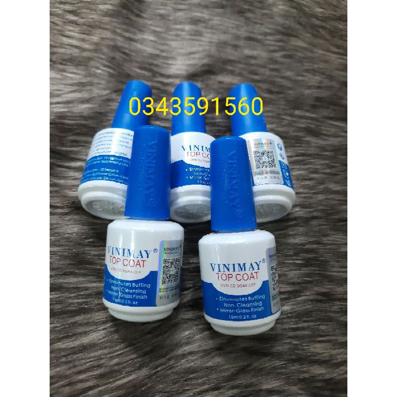 Vinimay Base,Top,Top lì,cứng móng(hàng dập thương hiệu nổi trên nắp chai)