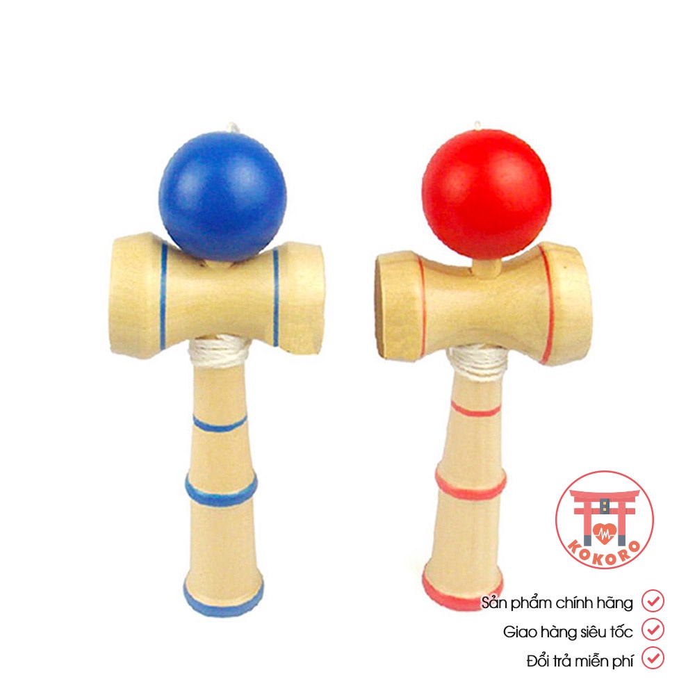 Đồ chơi tung bóng KENDAMA size nhỏ - Trò chơi truyền thống Nhật Bản giúp tăng sự khéo léo, tính kiên nhẫn