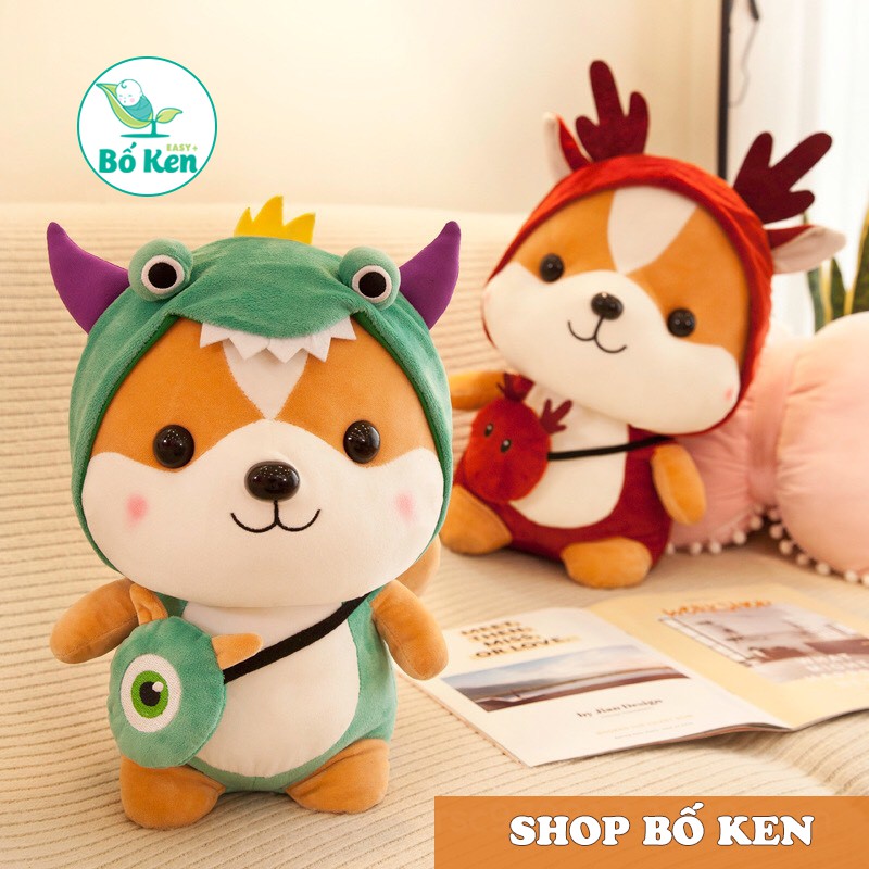 [ken93]hop Bố Ken Sóc Shiba Nhồi Bông Cosplay Siêu Xinh [Size 25 cm]