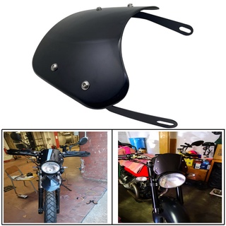 1 Bộ Kính Chắn Gió Xe Máy Đa Năng 5-7 Inch Đèn Pha Chắn Gió Kính Chắn Gió Cho Cafe Racer Yamaha Kawasaki Honda
