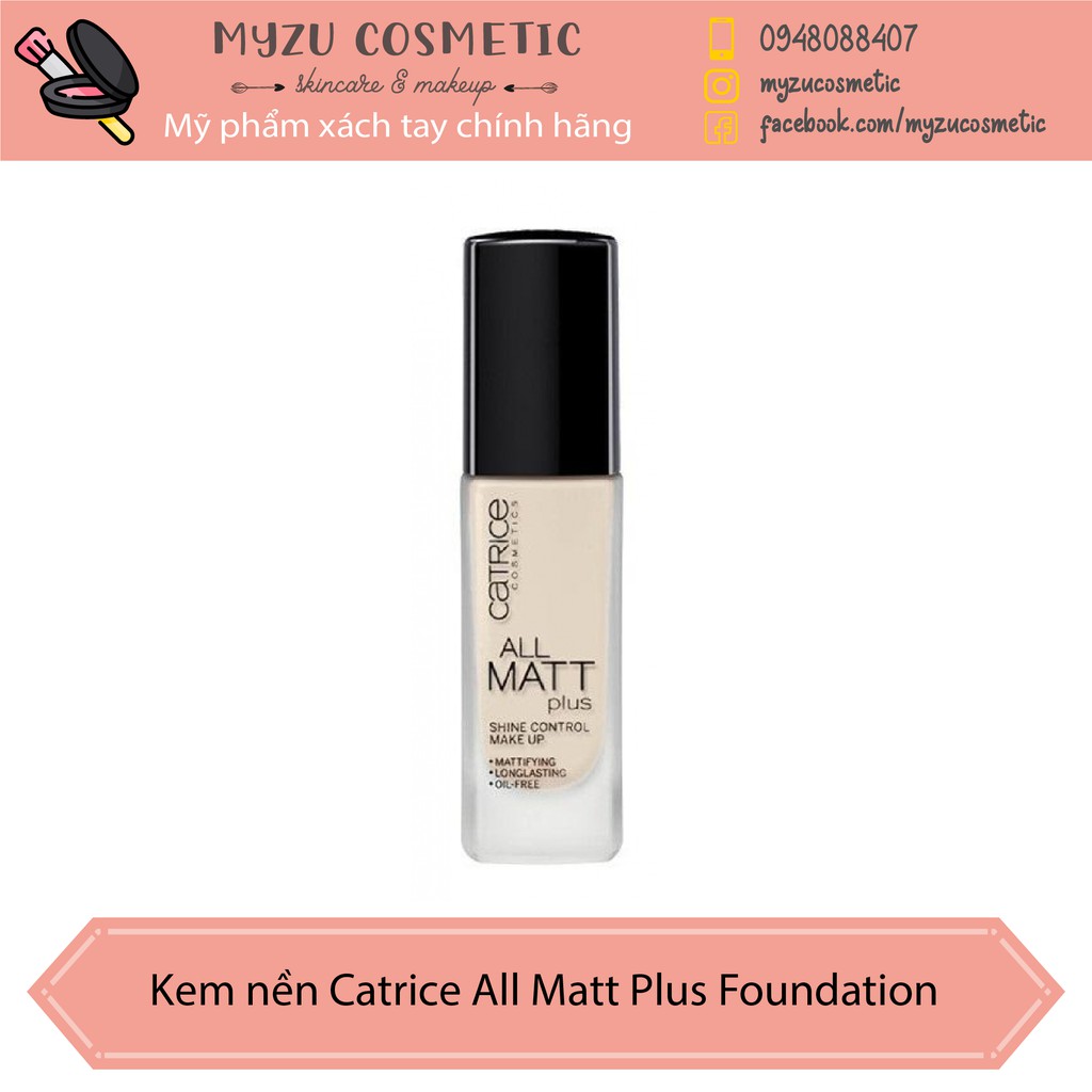 Kem nền Catrice All Matt Plus Foundation