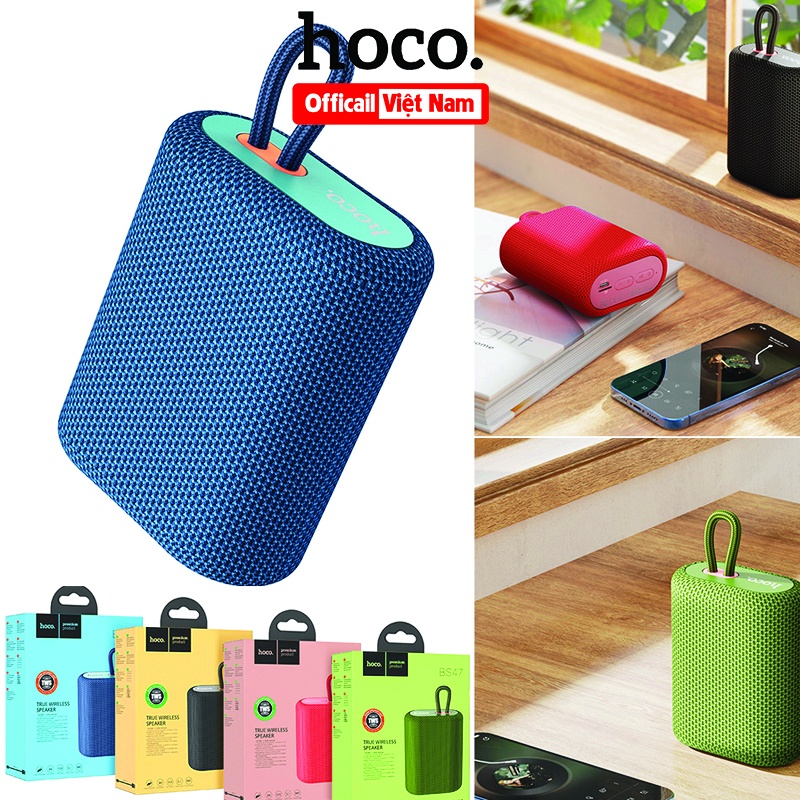 Loa bluetooth Hoco BS47 loa di động mini không dây hỗ trợ thẻ nhớ USB Kết Nối bằng điện thoại IOS Android