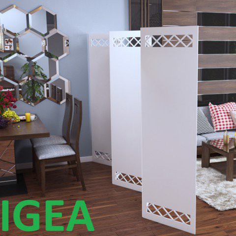 Vách Ngăn Bình Phong Kín IG465 gỗ nhựa chống nước tuyệt đối