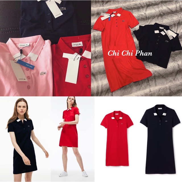 váy polo cổ pha